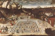 CRANACH, Lucas the Elder The Fountain of Youth (mk08) china oil painting reproduction